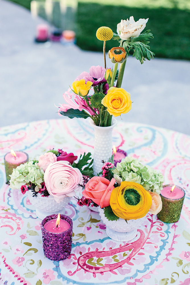 watercolor paisley wedding table cloth