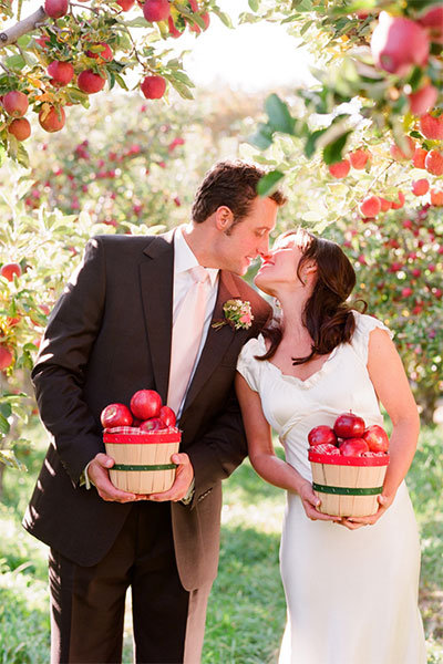 apple orchid wedding