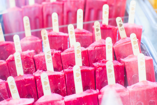 sorbet popsicles