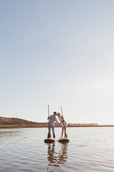 paddleboarding