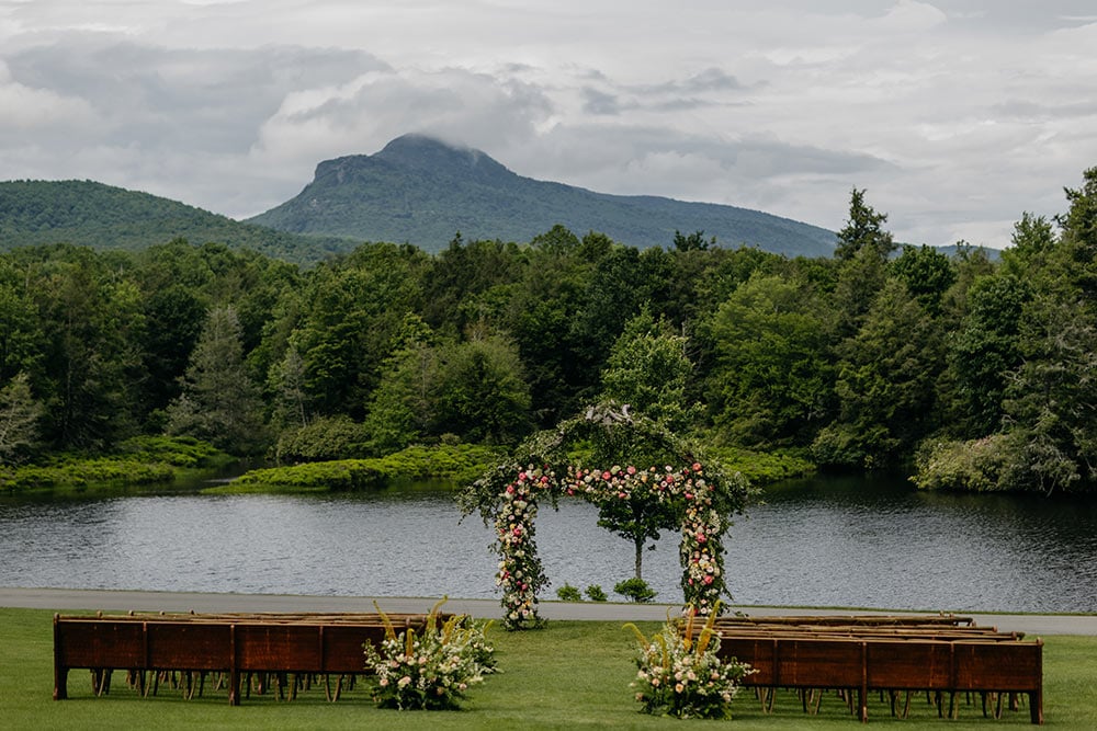 outdoor wedding ceremony