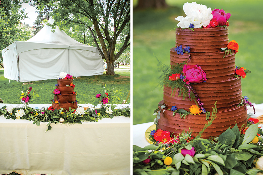 chocolate wedding cake