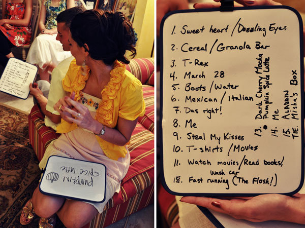 bridal shower game ideas