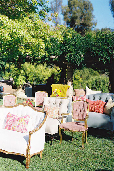 wedding ceremony lounge seating
