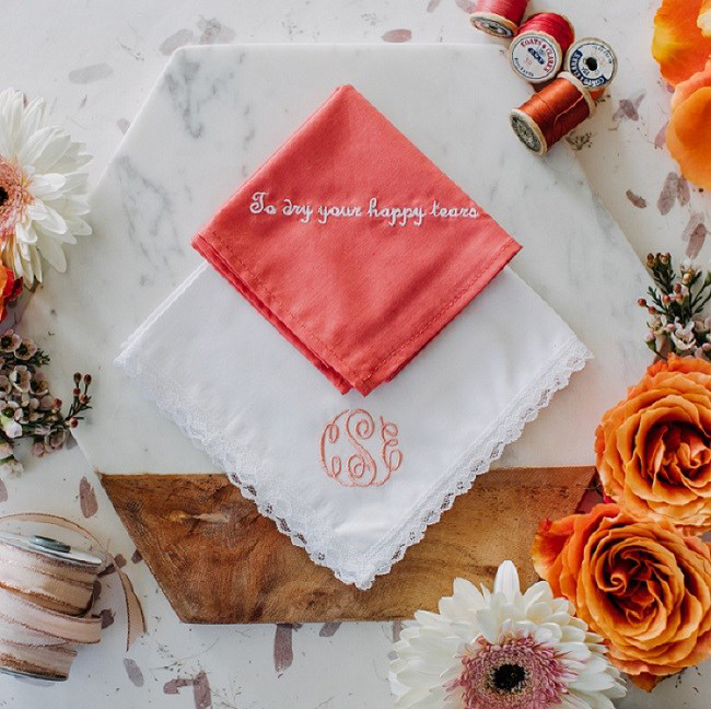 wedding handkerchiefs