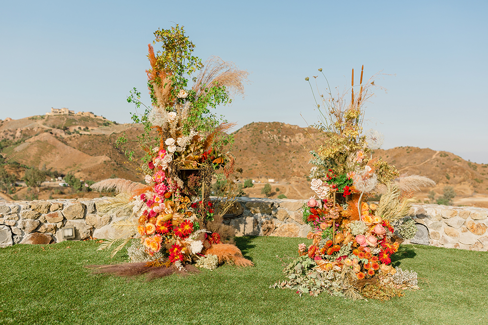 fall wedding ceremony