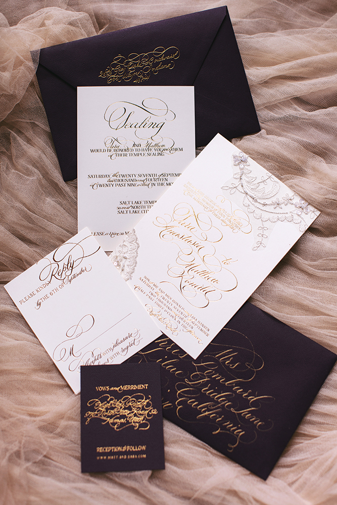 Formal wedding invitation