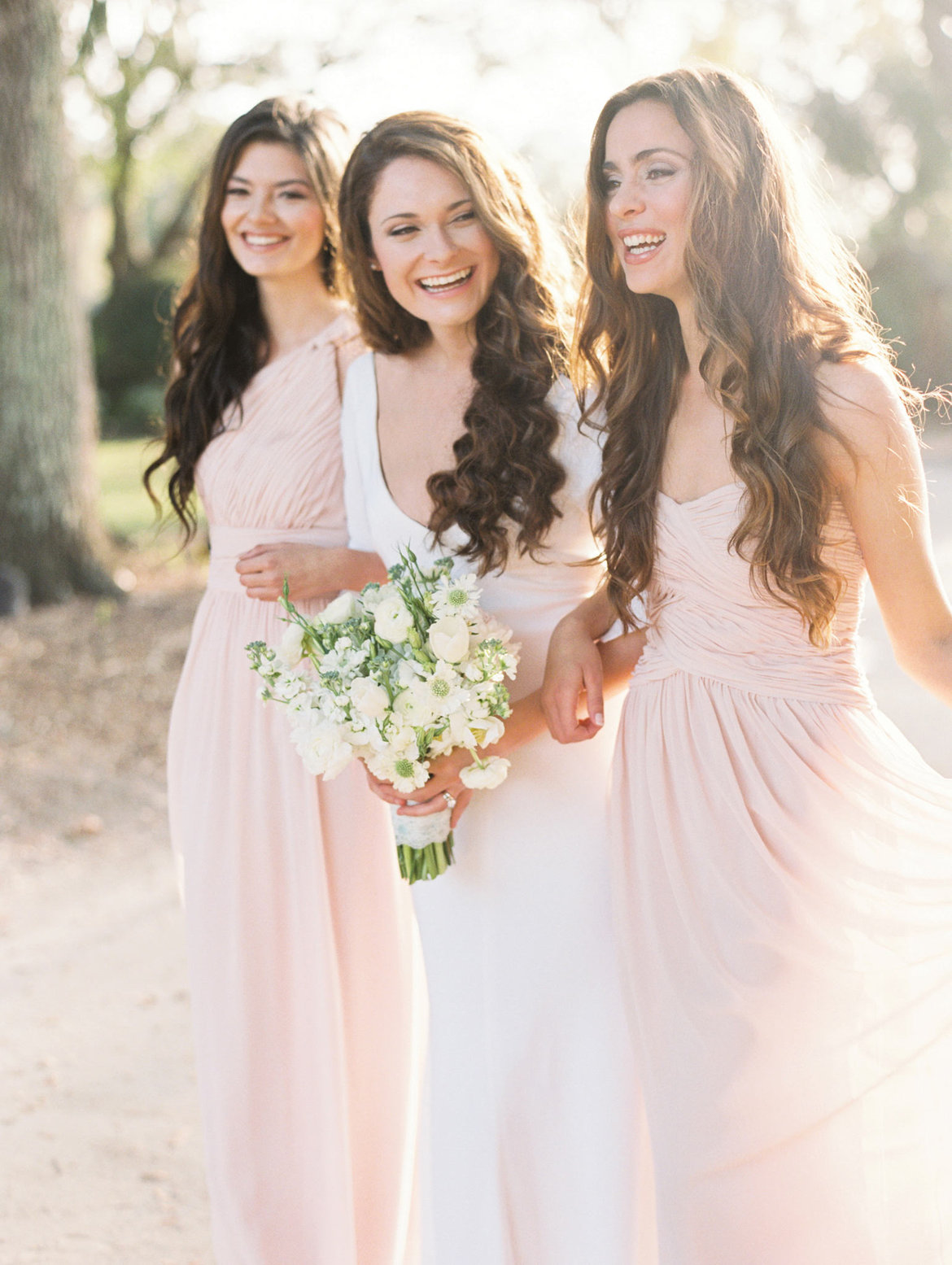 bride and bridesmaids