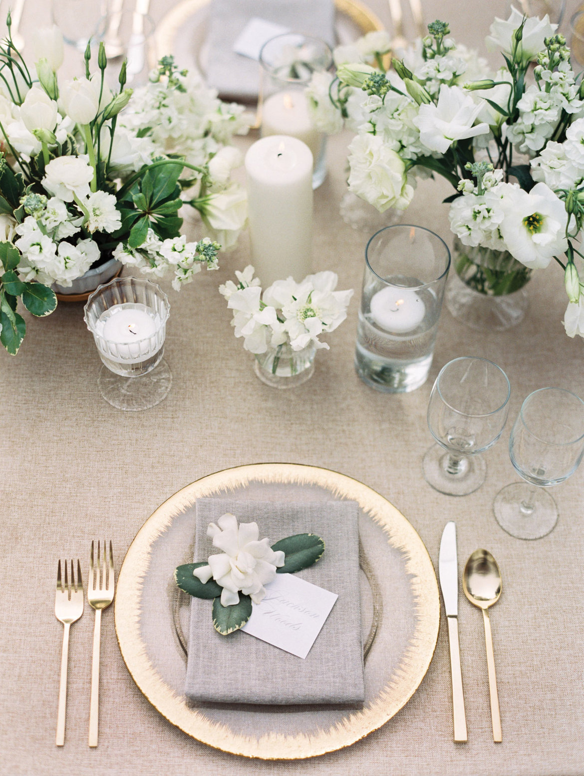 white wedding decor