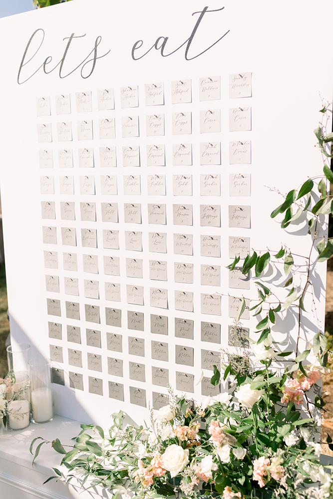 wedding seating chart