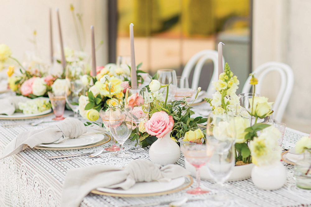 wedding reception table