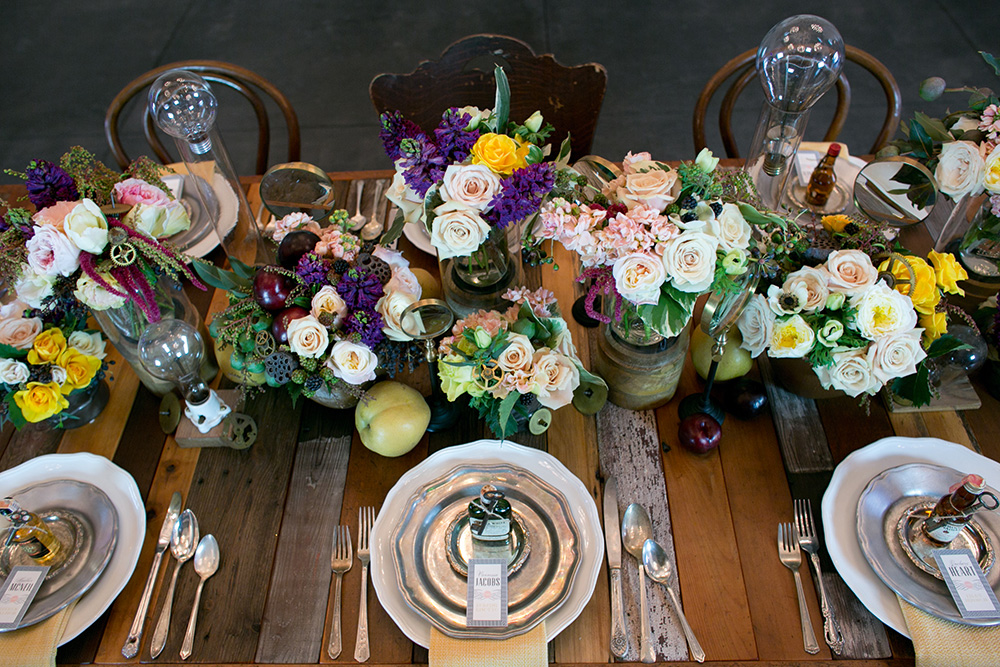 Wedding reception table