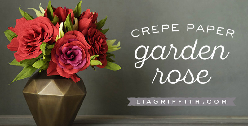 diy crepe flower garden rose