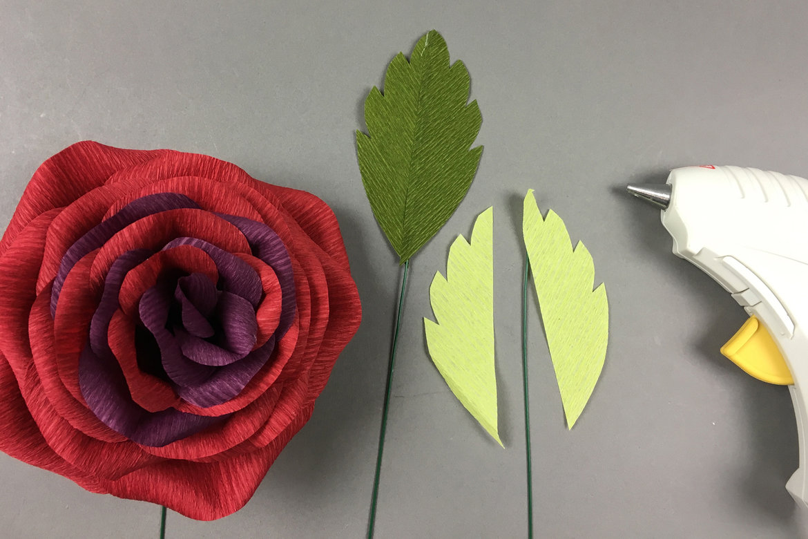 diy crepe flower garden rose