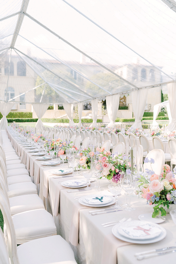 wedding reception tent