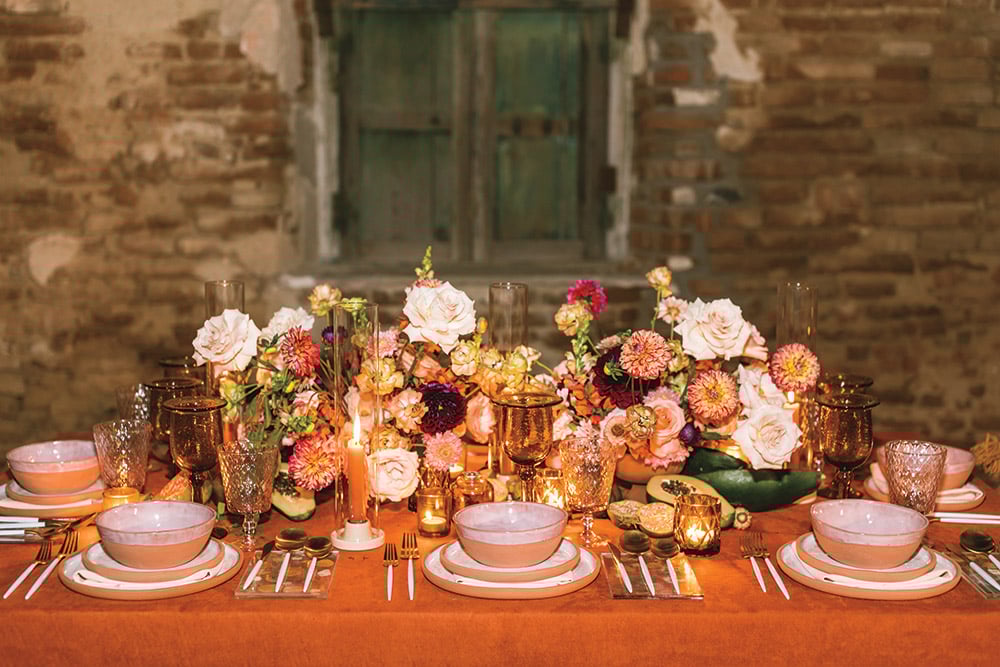 wedding reception table decor