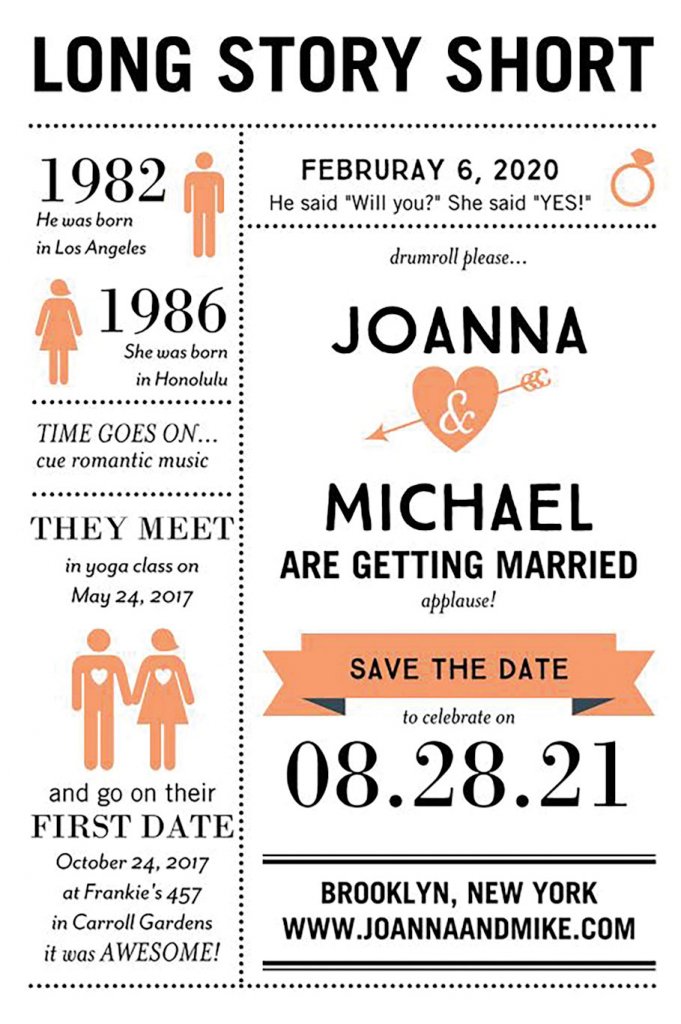long story short save the date