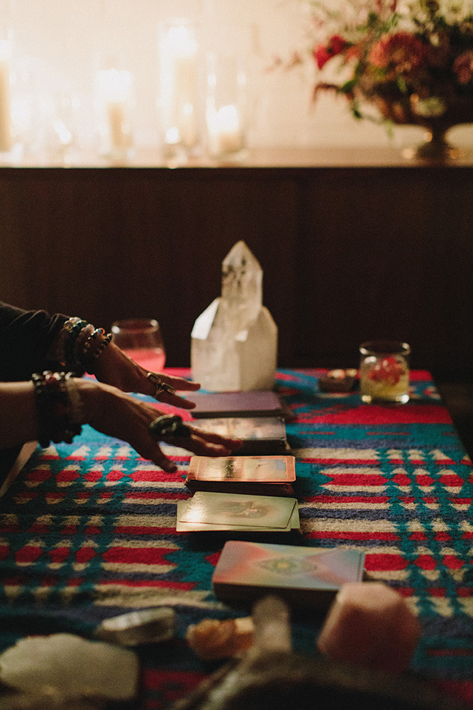 tarot card reading at wedding