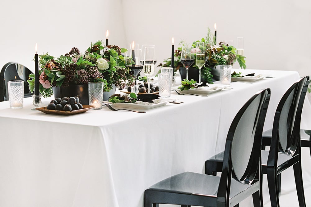 Modern elegance reception table