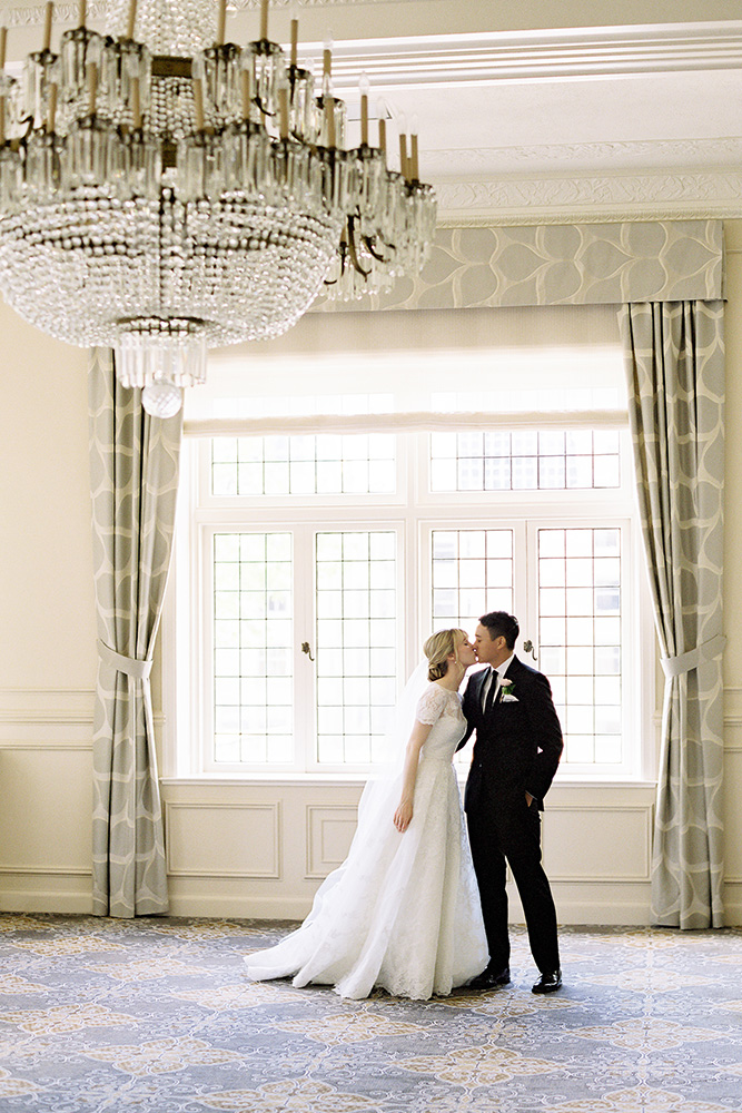 Timeless romance bride and groom