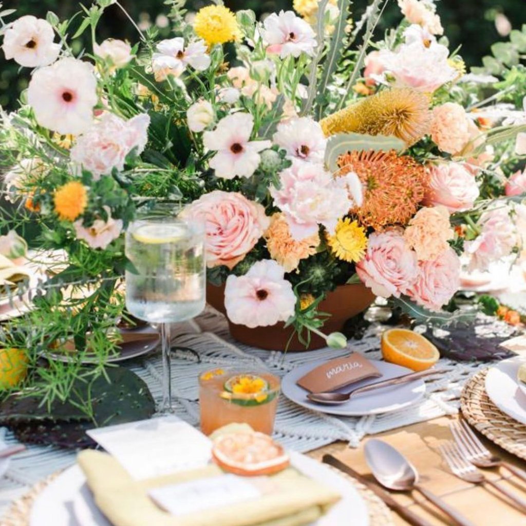 wedding reception flowers