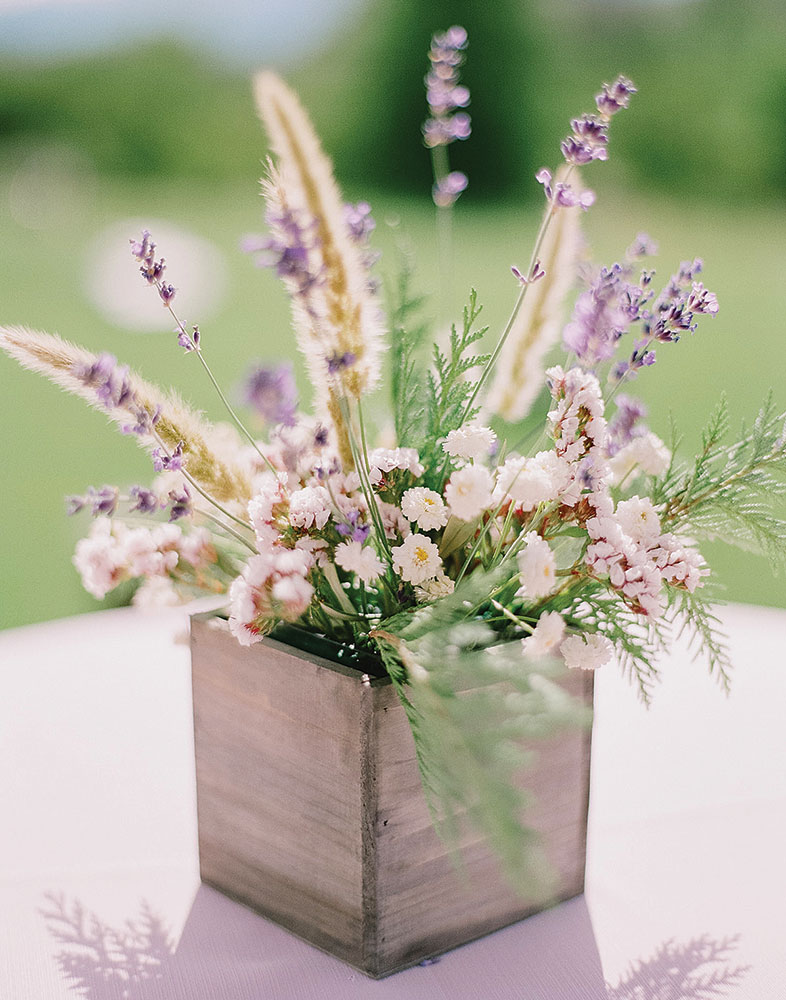 wedding fern centerpiece