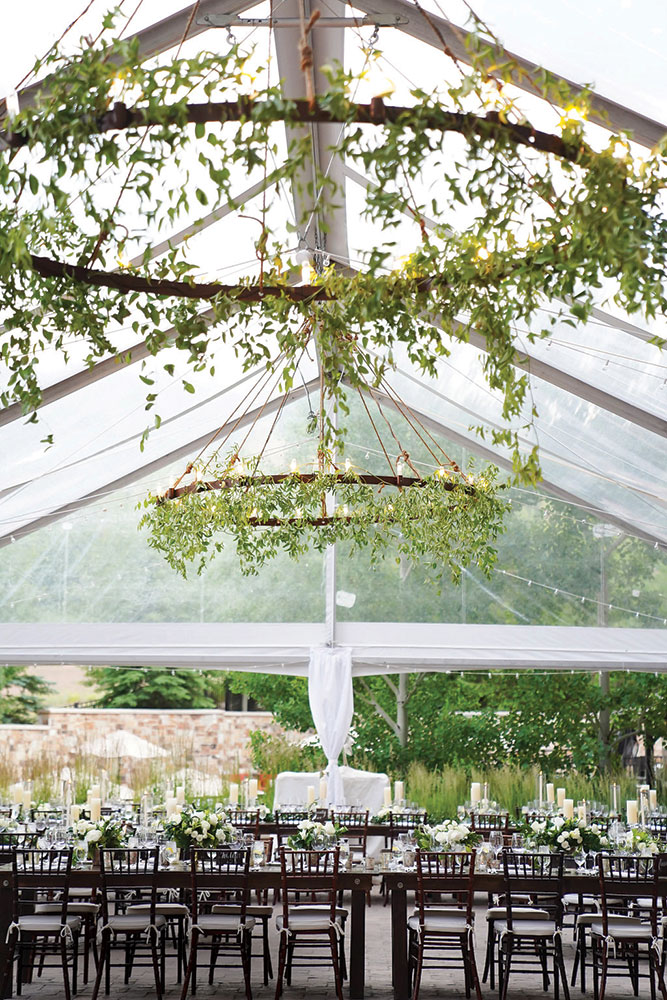 wedding overhead decor