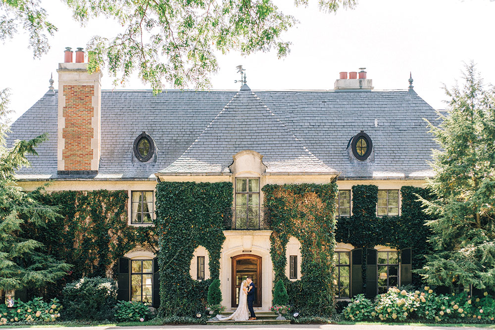 Ivy covered house