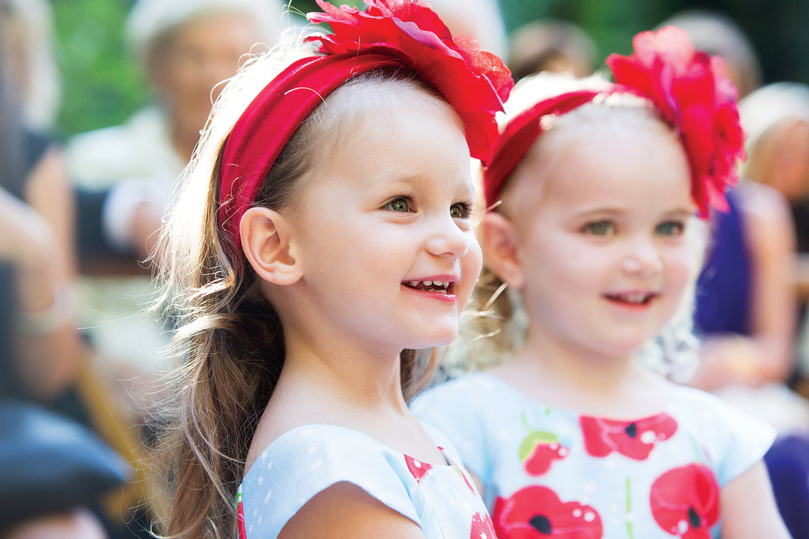 flower girl poppy headbands