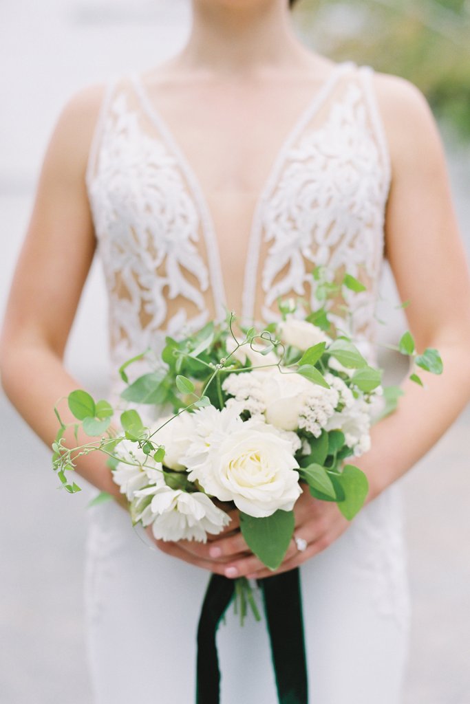 White bridal bouquet