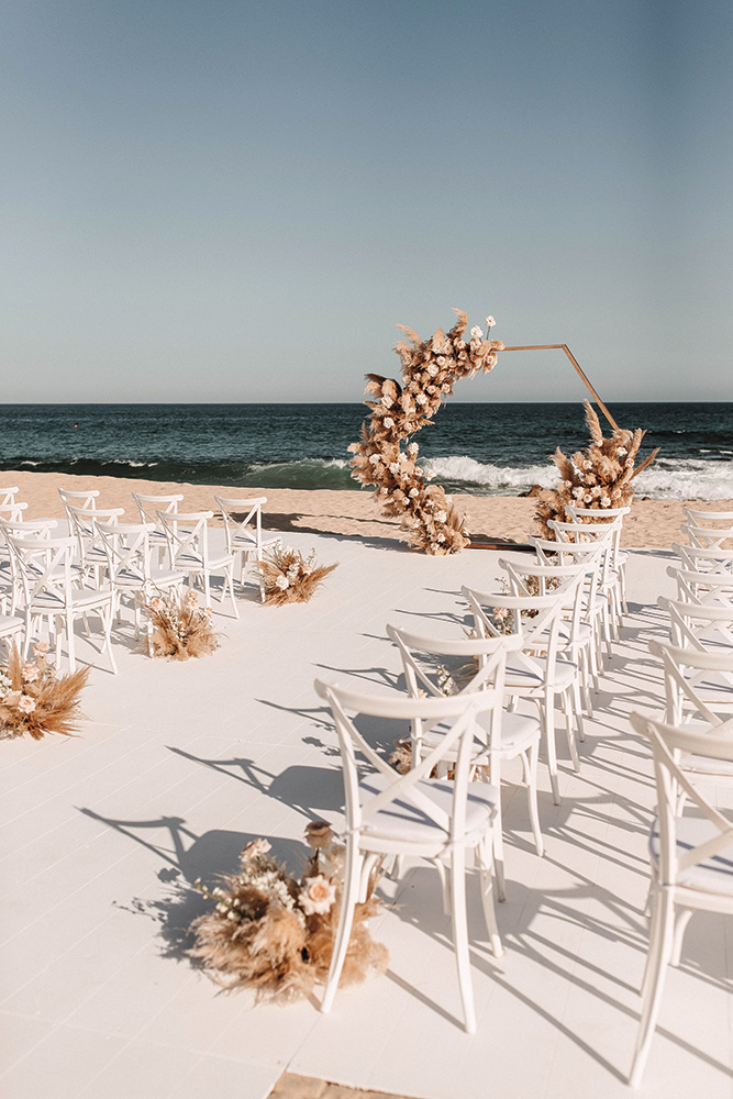 beach wedding ceremony