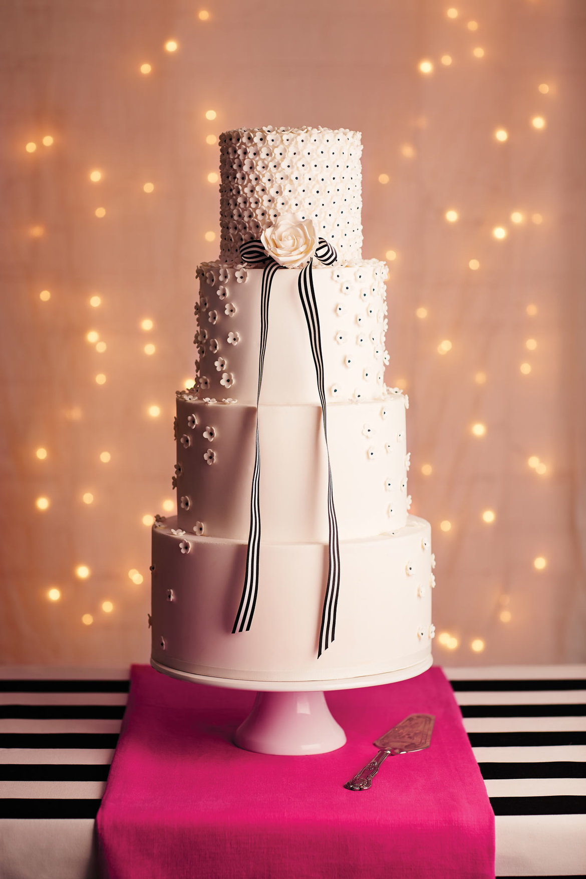 modern wedding cake