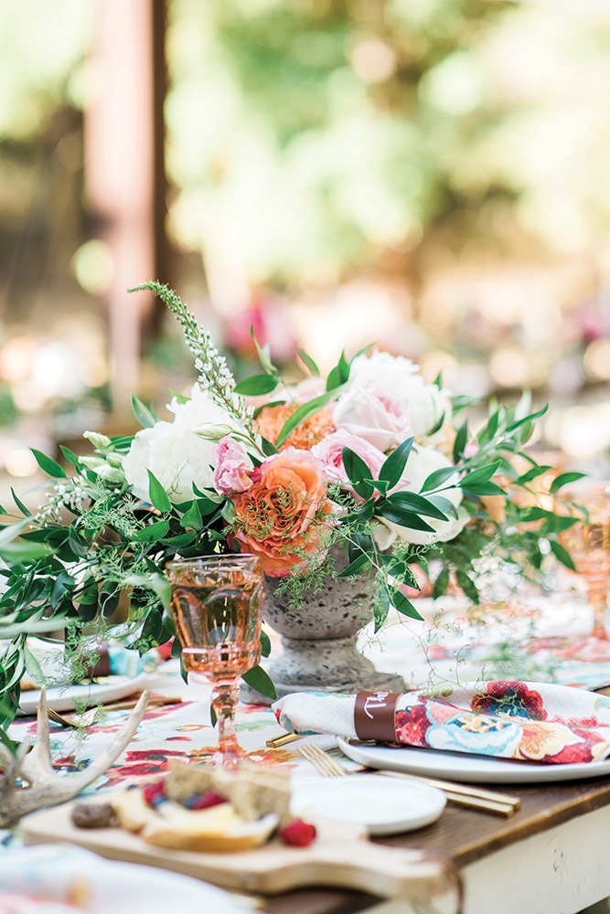 Lakeside wedding reception