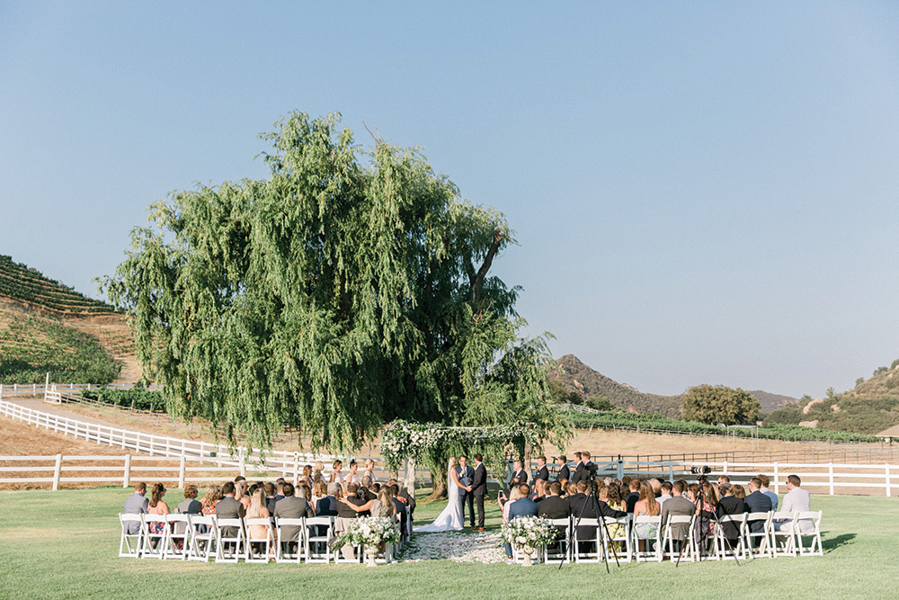 Ranch wedding ceremony