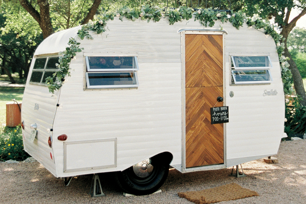 ranch wedding vintage camper