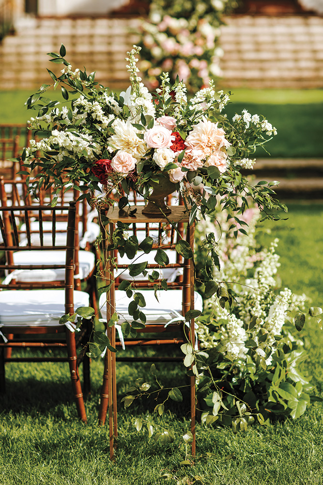 Outdoor wedding ceremony