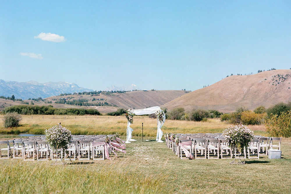 wyoming ranch wedding ceremony 