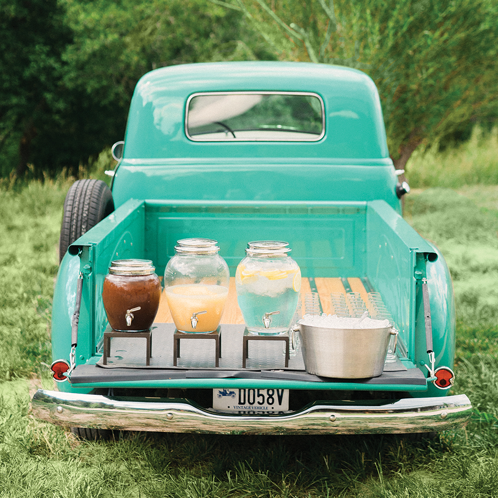 wedding truck bar cart