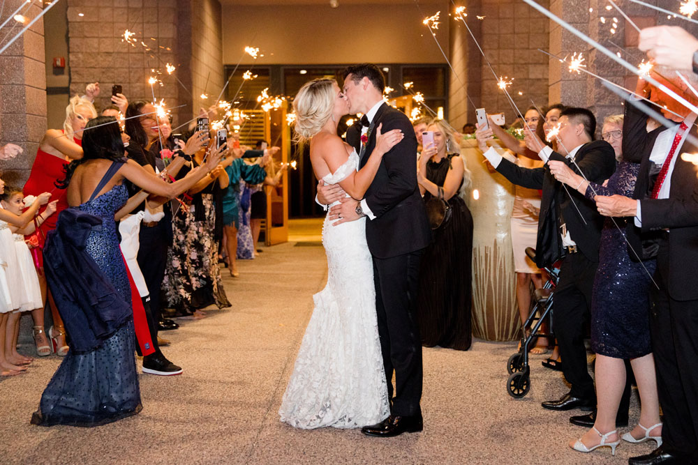 Wedding Exit with sparklers