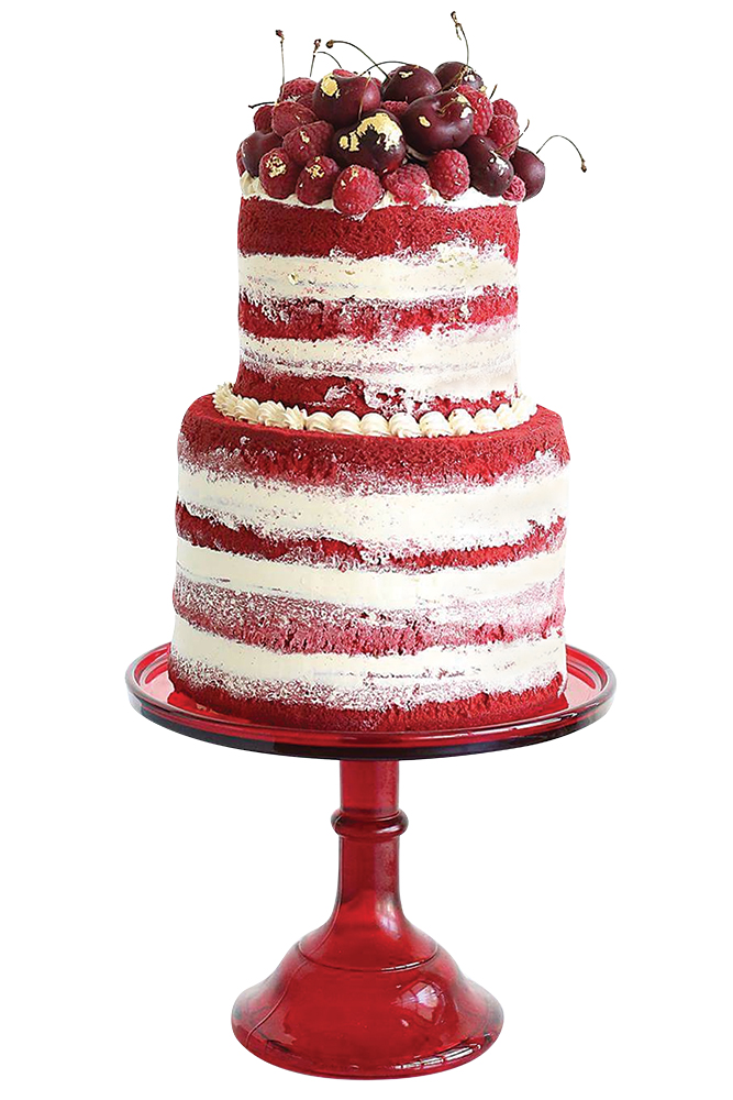 Naked wedding cake