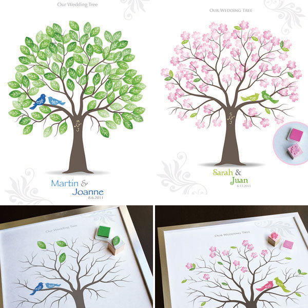 stamp guestbook tree