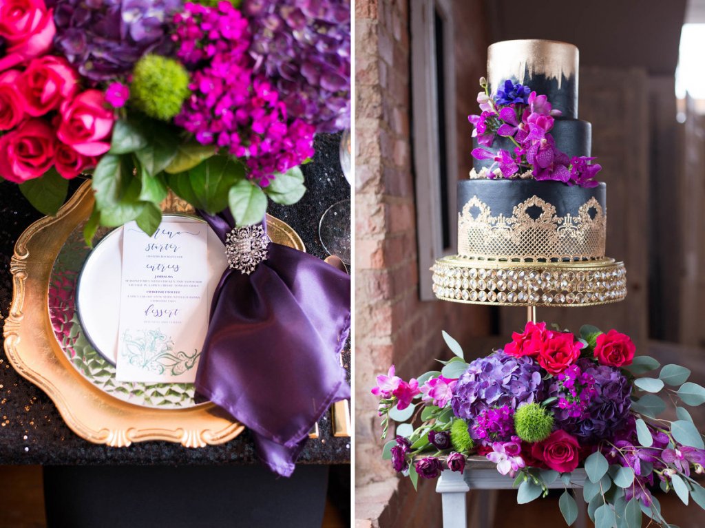 bold wedding color palette