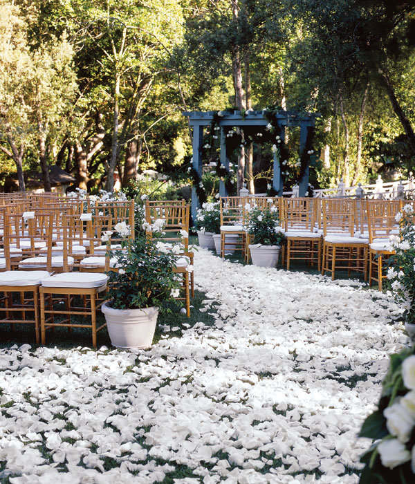 colin cowie wedding ceremony aisle