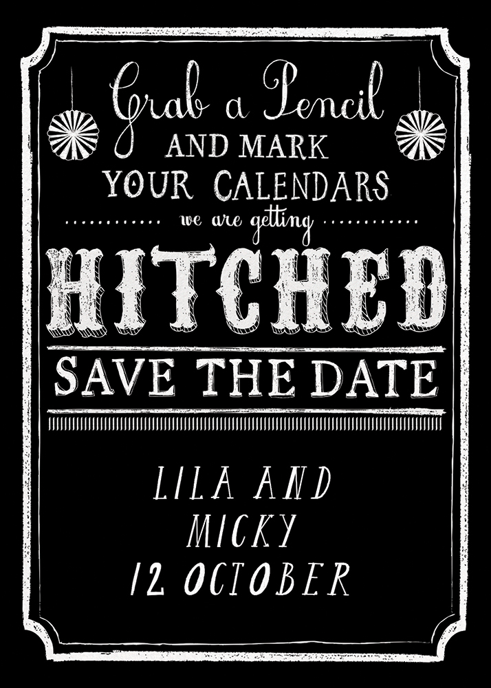 chalkboard save the date card