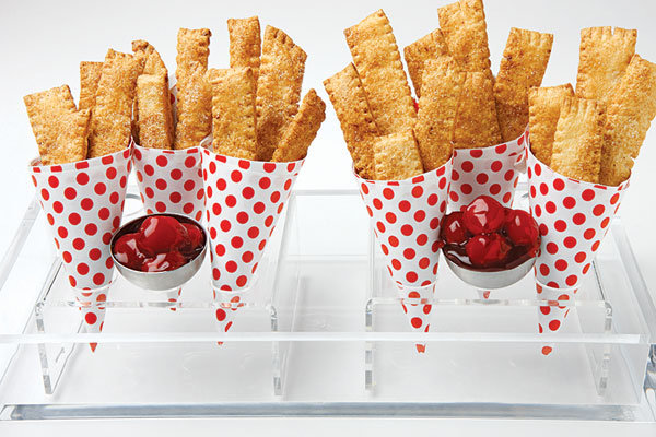piecrust fries with cherry filling