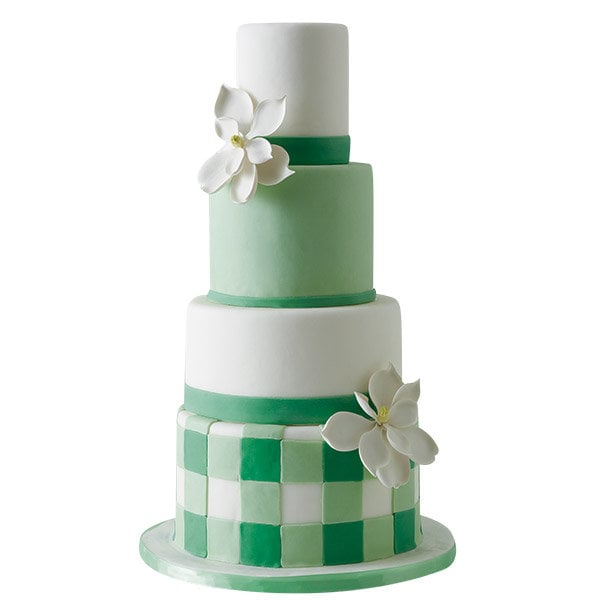 green wedding cake