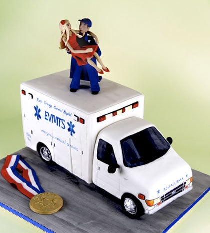 emt grooms cake