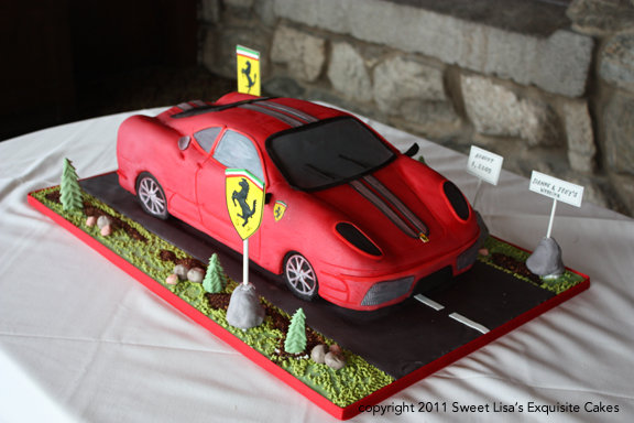 car grooms cake