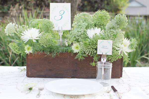 mason jar vintage fork signage