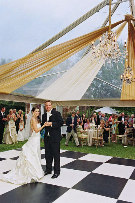 a tent becomes a ballroom